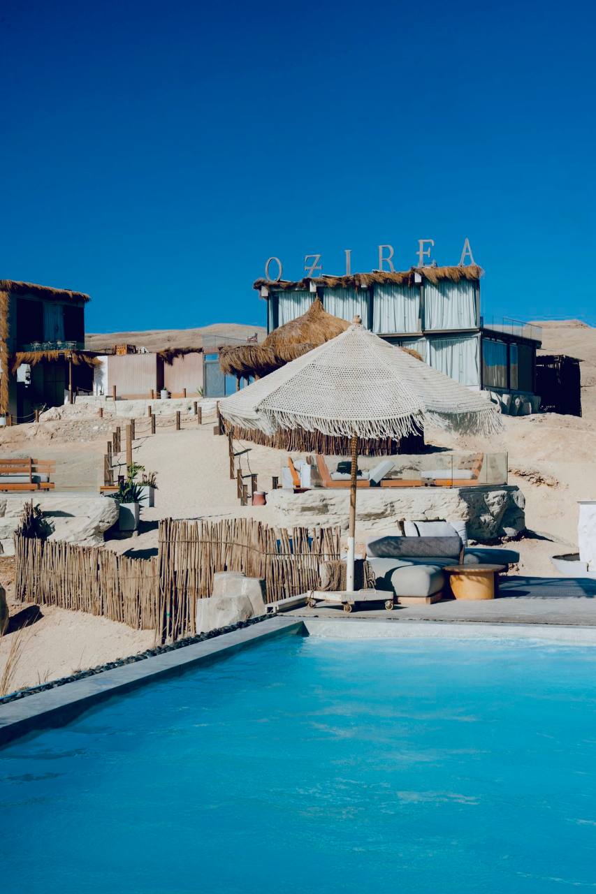 Ozirea Beach pool and Red Sea atmosphere